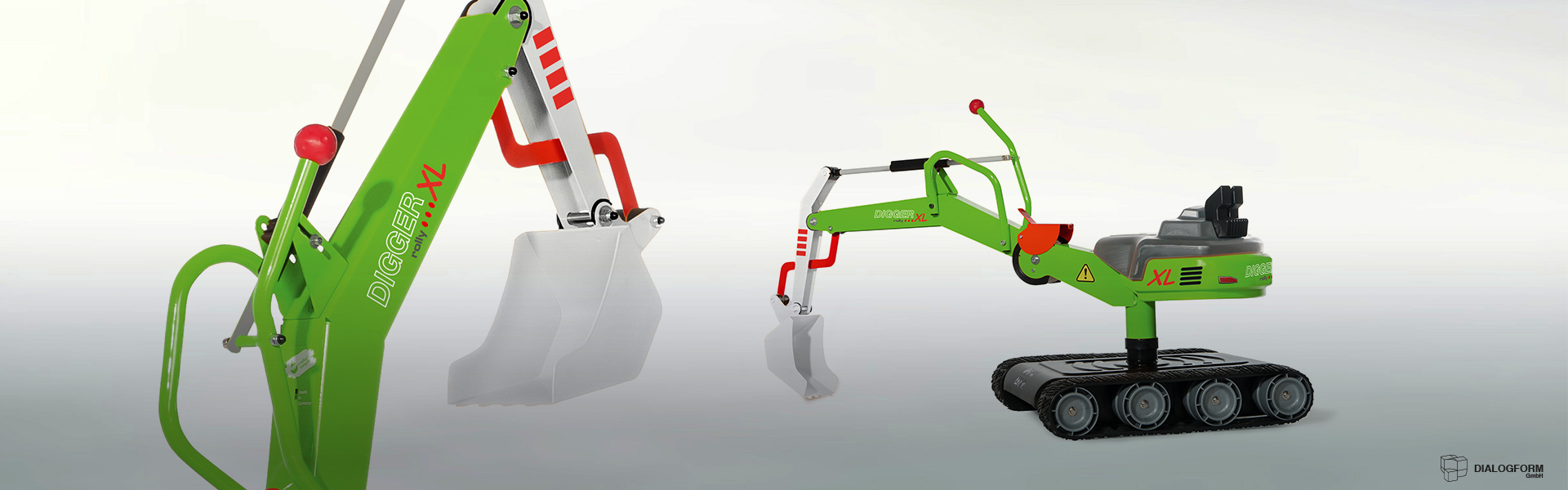 Industrial Design / Industrie Gestaltung Dialogform - Spielzeug rollyDigger XL - rollyToys